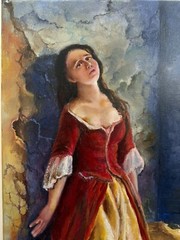 Painting Princess Tarakanova,18×24 inches, Home Decor, WALL ART DECOR, Home Gift