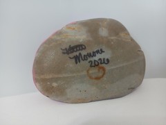 Lot of 4 Hand-Painted Nerd Candy Rocks-Signed and Glossed