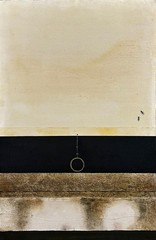 „Untitled“ Larry Calcagno, Trompe-l’œil Mixed-Media Minimalist Composition