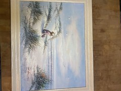 Vintage Oil Paintings Signed L. Marcus Seascape Framed (2 paintings) Beach Ocean