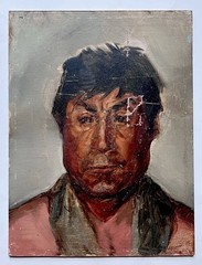 Ann Vaughan Leggett Signed Realism Portrait Painting Native Mexican Man Mexico