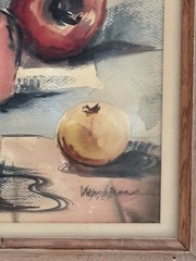 Freda Morehouse, Texan (1918-2006) „White Jug“ Watercolor 1957
