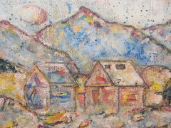 Fulla Slovakia oil painting abstract expressionism abstraction signed Fulla