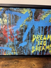 Original Abstract Graffiti Street Art Painting “Dreams” Signed Framed 2026