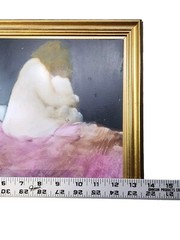 Borys Buzkij Framed Oil Painting on Board – Mother & Child 10.5″ X 13.5″