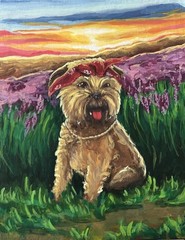 Custom Pet Portrait 8×10” – Hand-Painted Acrylic Pet Painting from Your Photo