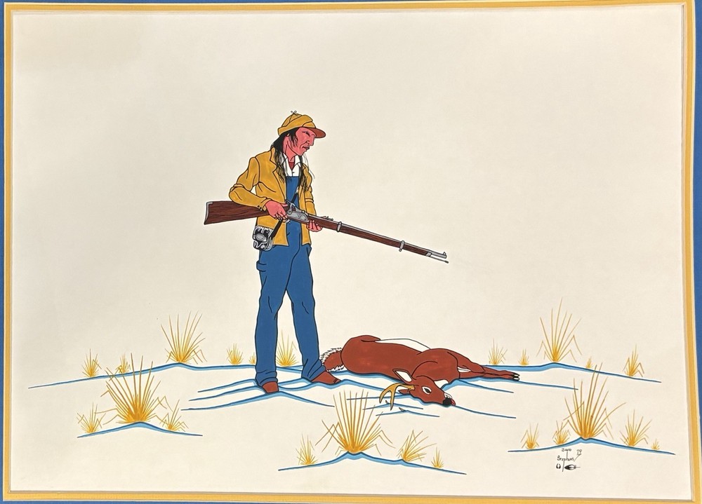 David Stephen’s Original Painting “Deer Hint” Vintage 1979