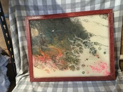 Original Acrylic Pour Painting Abstract Art signed canvas