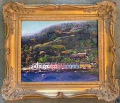Sea to Skye, Original Oil Painting, Gold Frame, by Van Ness