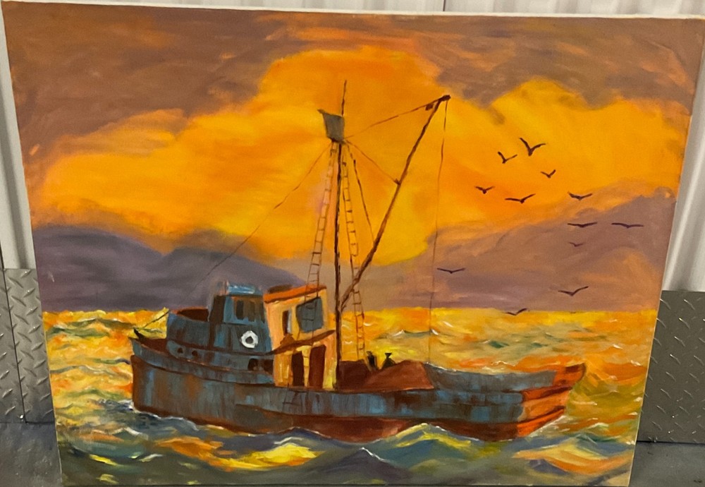 Fishing Boat Painting