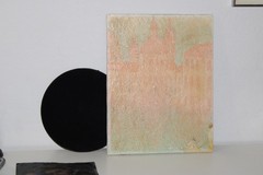 Ljubo Biro Impasto Painting Greco Roman Mixed Media Panel 1970s