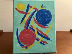 8×10 Acrylic Painting Specialist „Spatial Infinity“ Only 1 Available No Copies