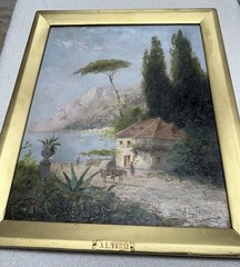 A.L. Terni (AKA Georg Fischoff) orig. Oil Painting (Italian 1849-1920) SIGNED