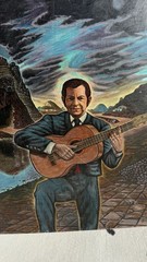 Original Sabicas Flamenco Solo Guitarist By JOHN LYKES 1973