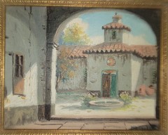 Alfredo Lobos-Two Landscape Paintings Of Chile-1940s