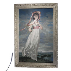 Vintage Paint By Numbers Pinkie LARGE 21″ x 31″ in Original Frames Reproduction