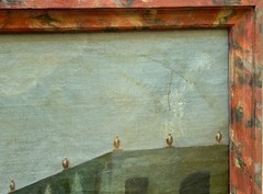 Antique Neoclassical 18th Century Landscape Oil Painting by Huberto Robert (x2)