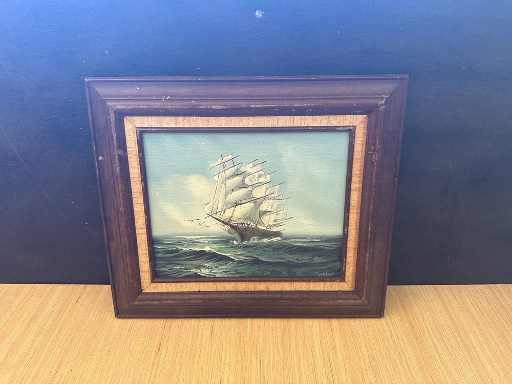 Tall Ship at Sea Nautical Seascape