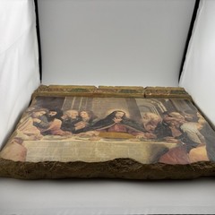 Rustic Last Supper Wall Hanging Leonardo Da Vinci Style Relief Art