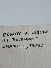 Antique Painting Wpa Regionalism American Urban Street Scene Edwin Jaquet Texas