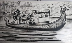 Original Cambodian Painting Phenom Phen Signed By Local Artist Canvas Wood Block