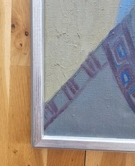 SCANDINAVIAN VINTAGE EXPRESSIONIST PAINTING SWEDISH ART SIGNED HELGE HOLMLUND