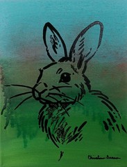 Hand Painted Art Painting Mixed Media On 11×14 Canvas Unframed Signed
