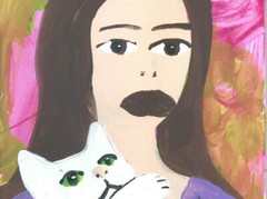 Ladybiird with Johnson by William Mayer new york artist surreal impressionist