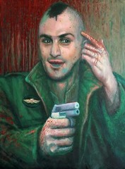 Taxi Driver Robert Deniro- Original Oil Painting by Tommy Thompson