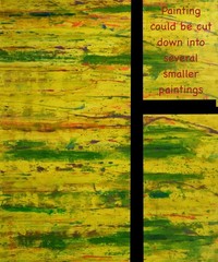Mark Little Original Giant Profesional Painting 84”X62” (7 Foot) Abstract Modern