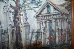 FRAMED ORIGINAL OIL ON CANVAS EL TEMPLETE OLD HAVANA, CUBA ARTIST: HECTO VIDAL