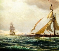 John Petersen (MA,Denmark,1839-1874) oil painting antique 128833