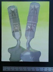 3 D ART~CONCRETE TWINS~BY ANNELISE FREUND~MA ARTIST-LOOK !