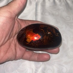 hand painted rock stone art
