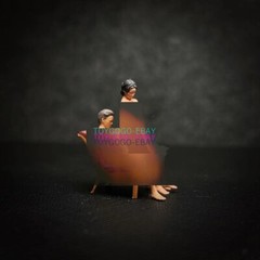 Miniature 1/64 Hand Painted Pair of Figurines A Couple Deep in Loving time