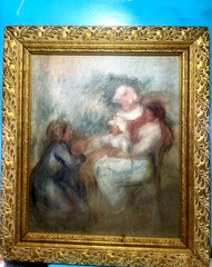 Quality vintage art „Mother and children“ IMPRESSIONISM FRMD GICLEE PRINT