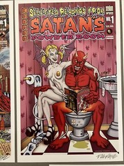 Frank Forte Satan Print Set Of 7 7”x11 Signed W/ COA Sexy Pop Surrealism