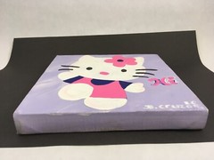 Hello Kitty Chan Hand Made Painting Hi 6″ x 6″ Painting Home Decor Nursery