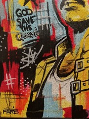 Faris Art-Queen-11×14 Neo Expressionism Original Artwork on Canvas