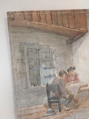 Vintage Watercolor Painting on Board Signed Jan Ten Kate 22×15