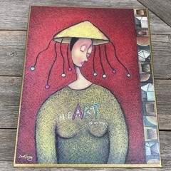 Carol Ferony ‚Art Is In My Heart‘ Giclée Limited Edition Signed Canvas Rare Find
