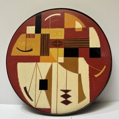 Mid Century Painting Cubist Cubism Abstract CARLOS ANDERSON MODERNISM LISTED