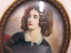 MINIATURE – Portrait of Women – circa 1920 – Gouache/Iv. – LOLA MONTEZ n. „J.Stieler“