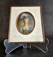 Antique Signed probably M. Janinel of a Lady Rare Good Quality Minature Painting