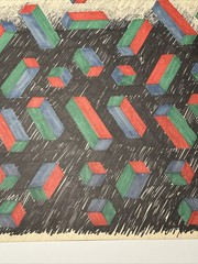 ABSTRACT DRAWING 1970’S PROFESSOR LUBENSKY POP MODERNIST CHICAGO KANSAS LISTED