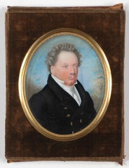 Wilhelm Fest (active in Vienna and Berlin) „Portrait of a gentleman“, ca.1830