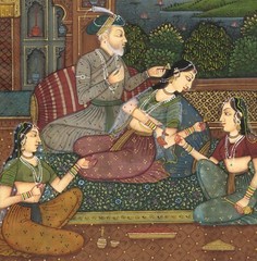 Mughal Harem Art – Handmade Indian Miniature Painting On Paper 6.5×9 Inches
