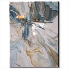Abstract Painting RESIN Canvas Wall Art Large Framed SIGNED US ELOISExxx