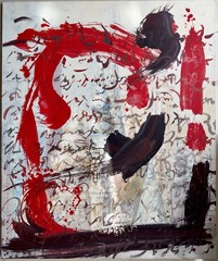 Original Abstract Large Composition, Painting, Expressionism, 120.0 x 100.0 cm