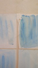 19 11/16×25 3/16in Old Painting Watercolour On paper Inside With Nature Still
